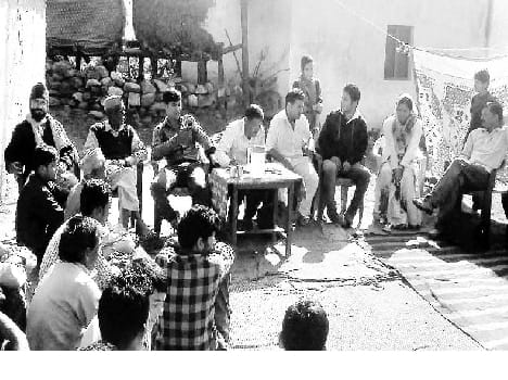 villagers in an open meeting the many offers